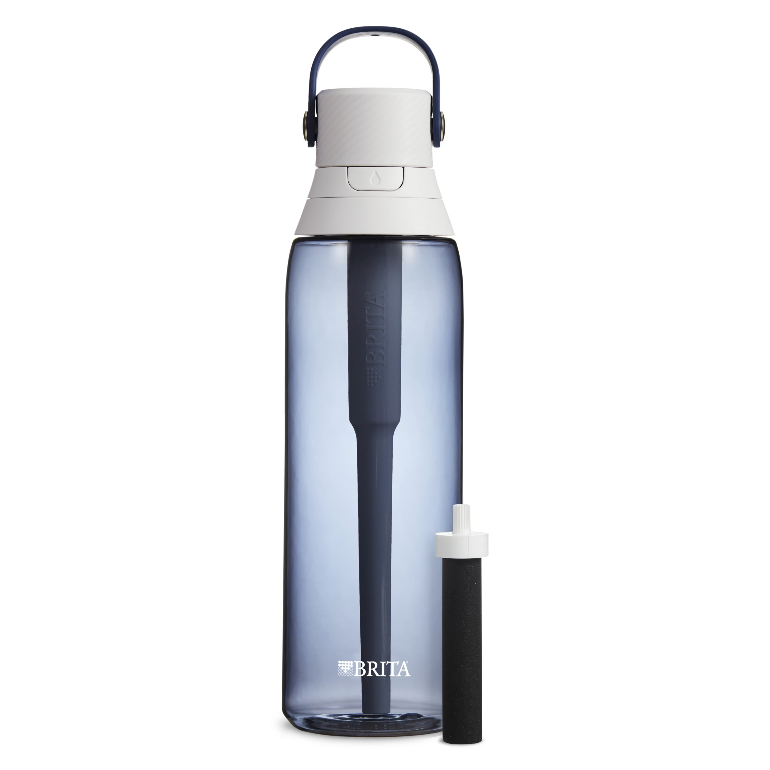Brita Filtering Water Bottle with straw filter.