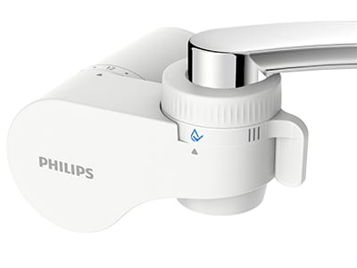 Filtro de agua para grifo Philips X-Guard vertical, blanco.