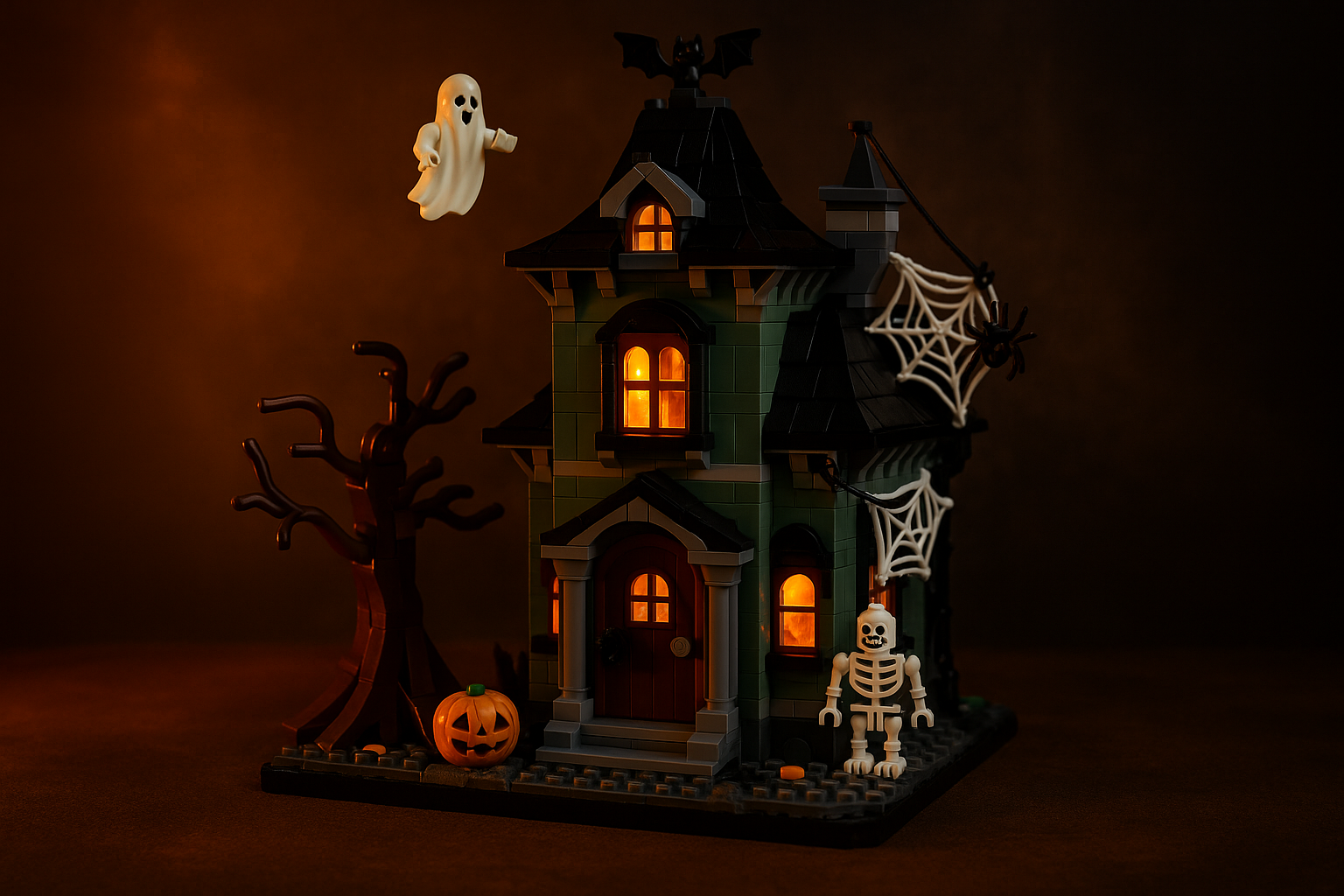 Collection of the best LEGO Halloween sets, including the Haunted House.